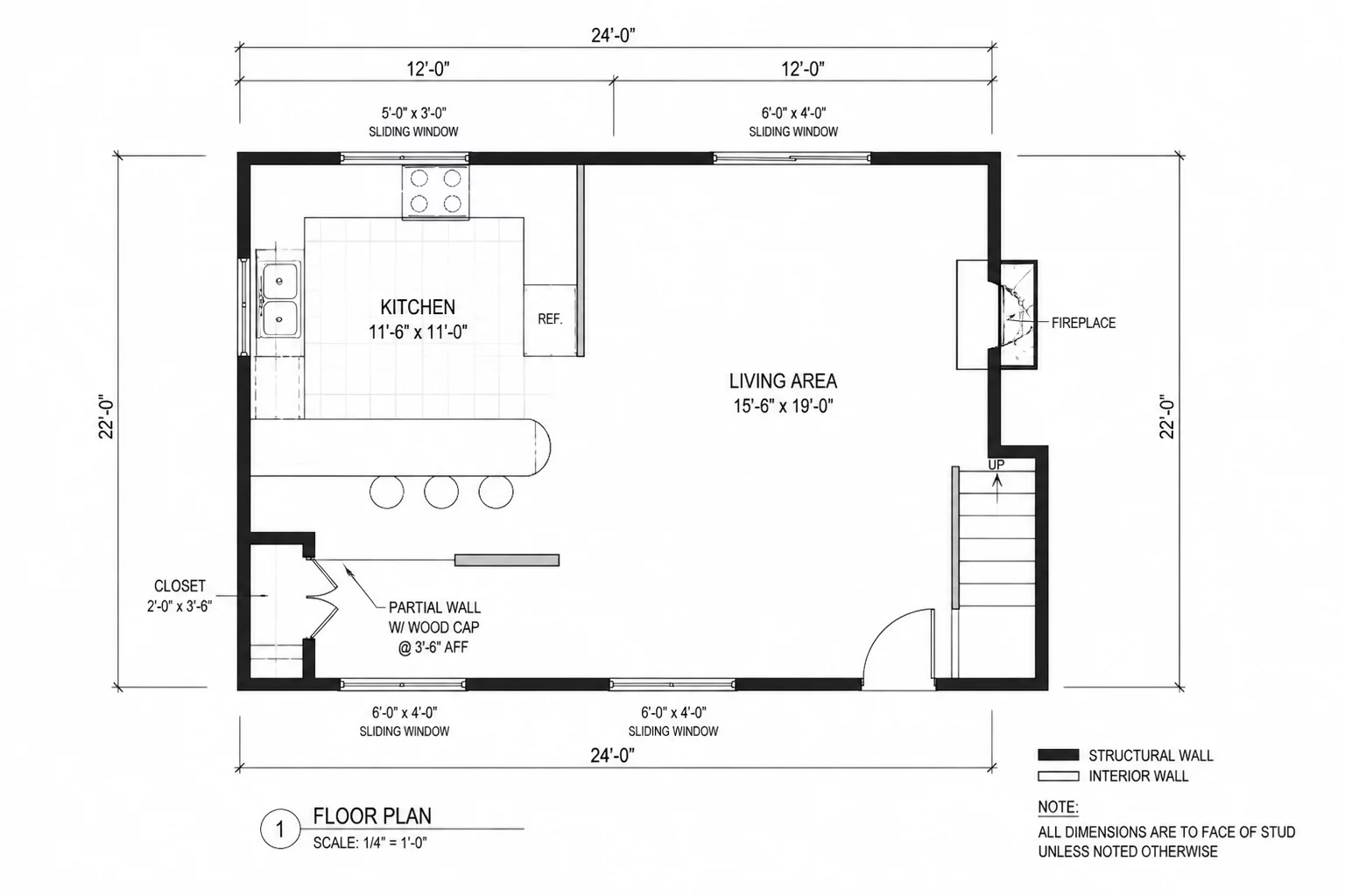 Existing kitchen condition plan